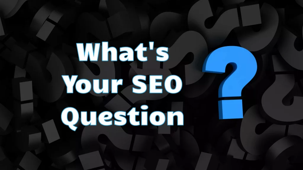 Whats Your SEO Question