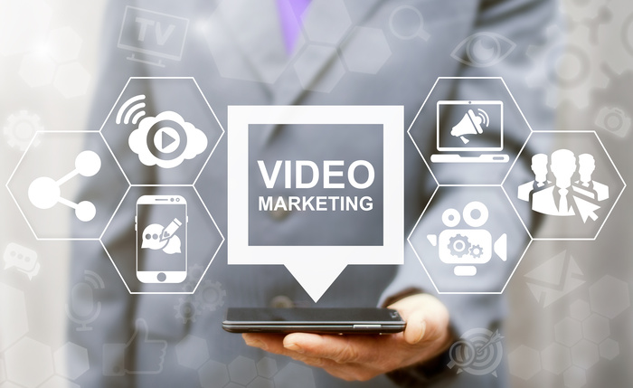Video Marketing Online Business Mobile concept.