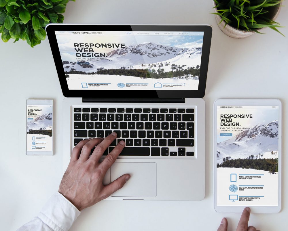 office tabletop cool responsive design website online marketing Boca Raton